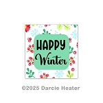 HAPPY WINTER PRINTABLE PACKAGING TAG
