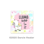 LLAMA HOP TO IT PRINTABLE PACKAGING TAG 